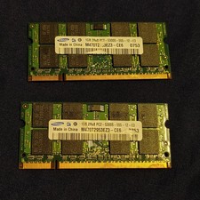 Samsung 2GB 2x1GB 2Rx8 PC2-5300S DDR2 Laptop RAM M470T2953EZ3-CE6
