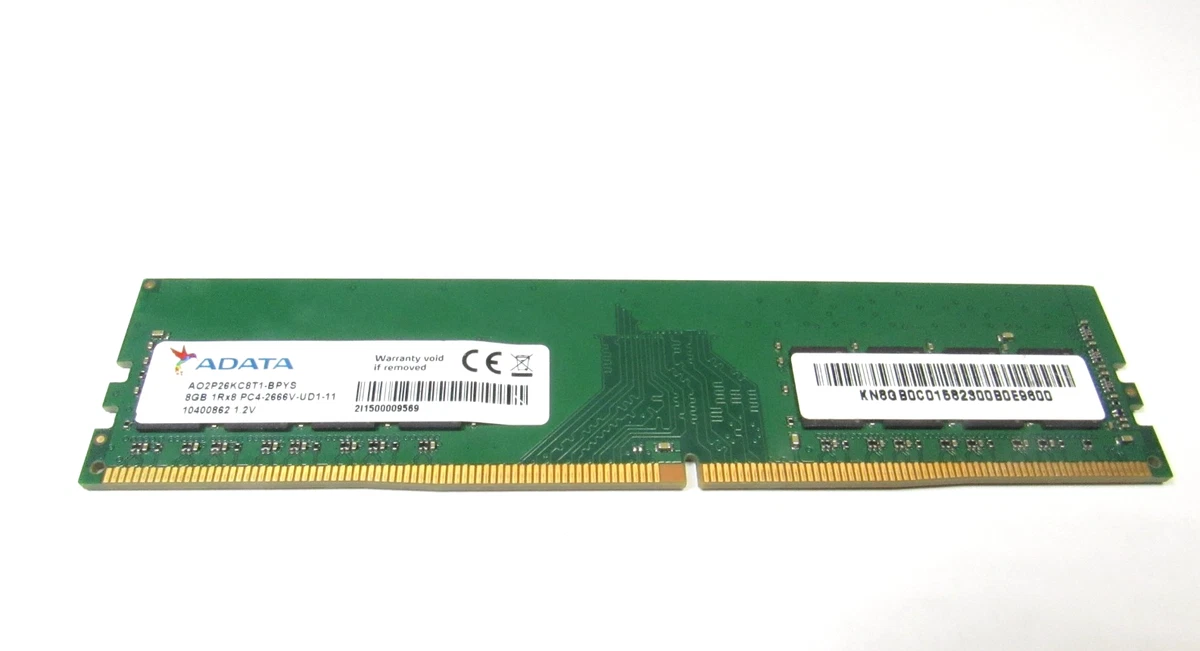 ADATA PC4-21300 (DDR4-2666) Bus Speed Computer RAM 8 GB Capacity