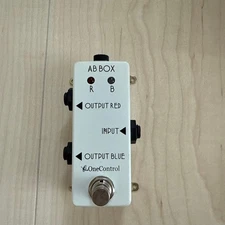 OneControl AB Box Guitar Effects Pedal A/B Switch LED Indicators Used
