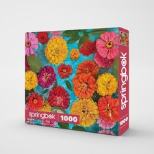Floating Flowers 1000-Piece Jigsaw Puzzle 30x24 Poster Included NEW