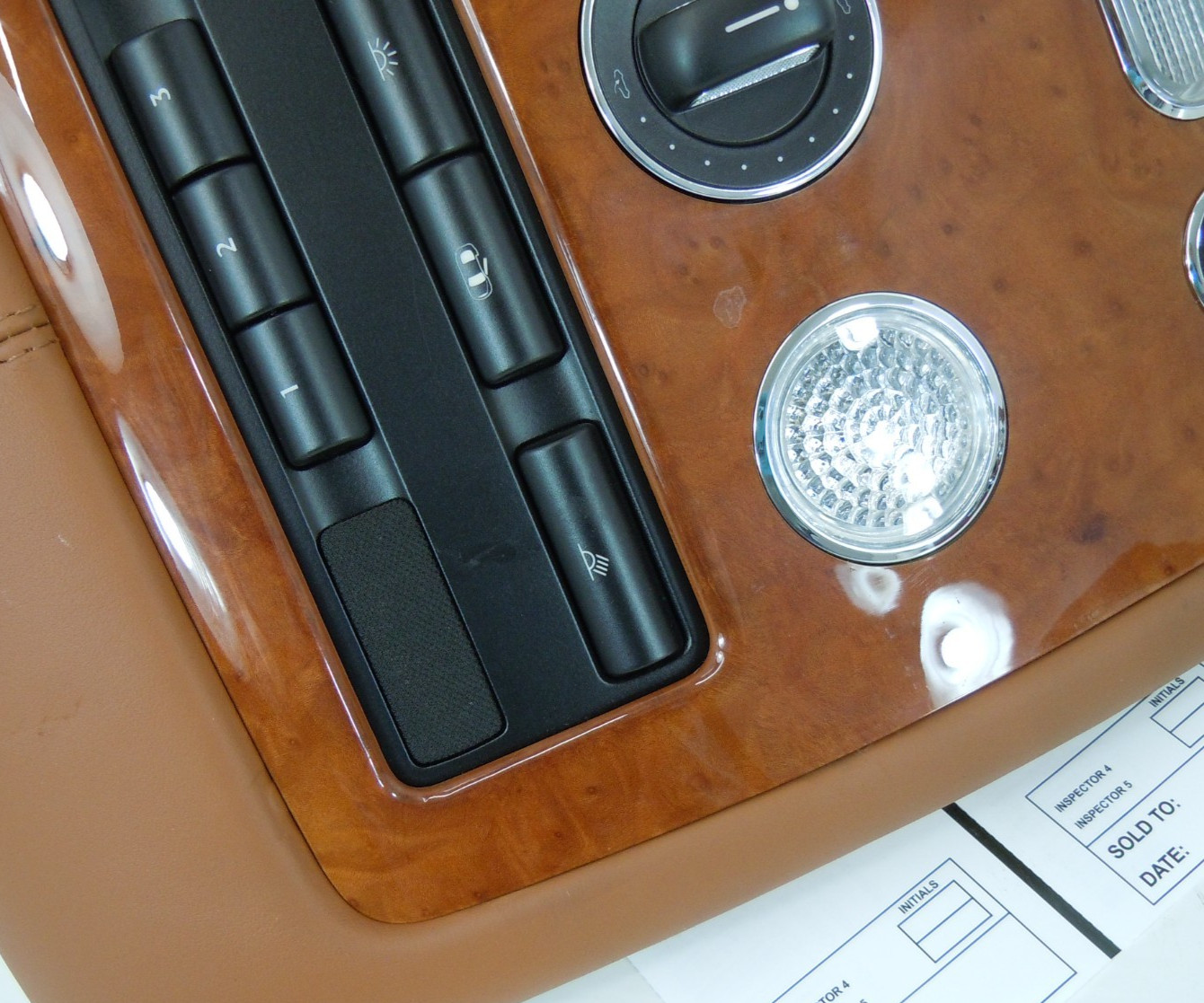 06 Bentley Continental Flying Spur Overhead Dome Light Roof Switch Console OEM