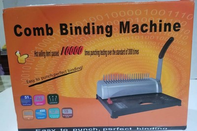 Kammbindemaschine leicht zu stanzen Klebebindung