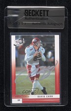 BAS 2002 Press Pass JE Checklist David Carr #45 Seal of Authenticity Auto 3c7