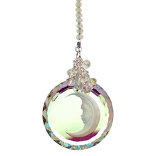 Kirks Folly Crystal Moon Shadow 16" Shimmer  -   sterling silvertone