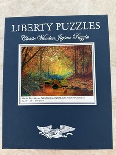 Liberty Puzzles Classic Wooden Jigsaw Puzzle 609 pieces on the River Greta
