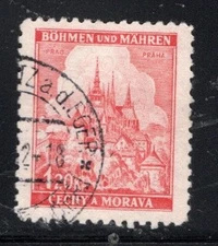 GERMANY BOHEMIA & MORAVIA STAMP WWII CECHY & MORAVIA STAMP USED LOT 743CE