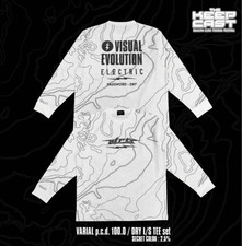 DRT Electric Dry T-Shirt L White/Black Outdoor Fishing Apparel