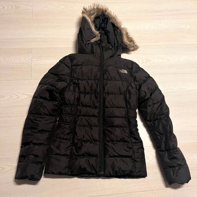 The North Face Gotham Jacke Damen XS schwarz 500 Füllung abnehmbar Kunstfell Kapuze