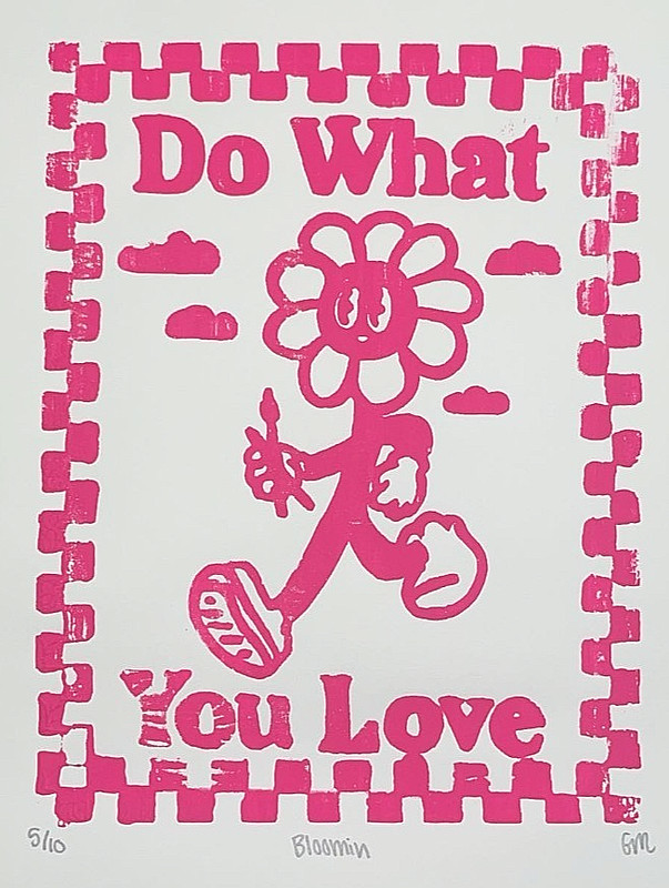 Bloomin by Grace Mary 2026 silk screen print 5/10