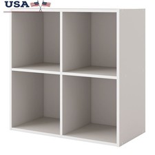 Stackable Cube Storage Shelves Wood Bookcase Modern Organizer Home Office New