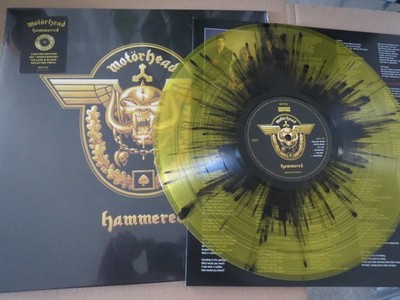 MOTORHEAD -HAMMERED- HARD TO FIND REISSUE LTD LP VINYL SPLETTER MINT METALLICA