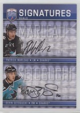 2008-09 Be a Player Duals Signatures Patrick Marleau Devin Setoguchi #S2-MS Auto