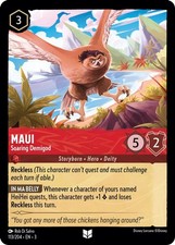 2024 Disney Lorcana: 3 - Maui - Soaring Demigod 113/204, Uncommon, Near Mint