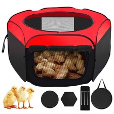 Chick Brooder Box, Chicken Brooder, Chicken House,Pop-Up Baby Chicken Pen Sup...