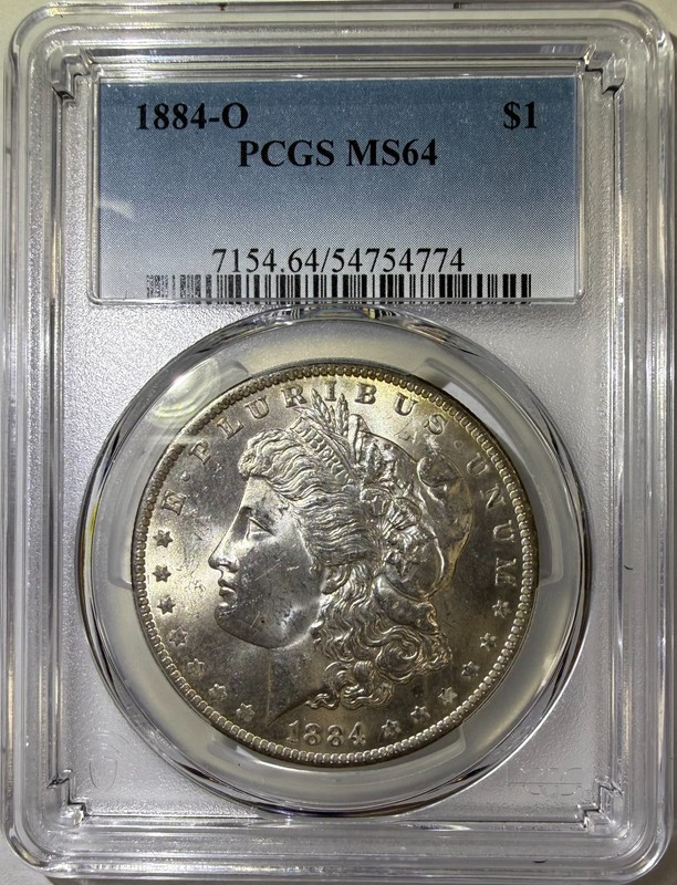 1884-O $1 Morgan Silver Dollar PCGS MS64 (774)