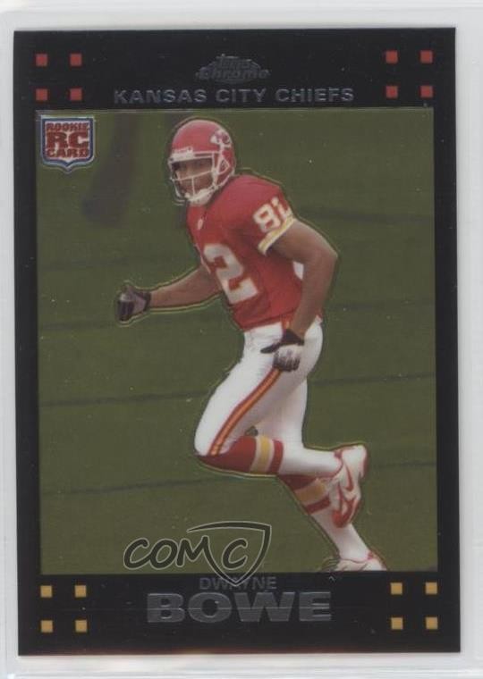 2007 Topps Chrome Dwayne Bowe #TC203 Rookie RC 0nr3