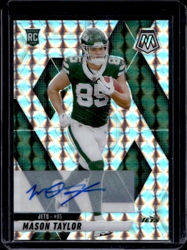 2025 Panini Mosaic Mason Taylor Auto Autograph RC #324 Jets Rookie