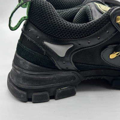 GUCCI Flashtrek Sega Chunky Sneaker Hiking Leather Black Sz 10.5 GUCCI Flashtrek Sega Chunky Sneaker Hiking Leather Black Sz  main image 4