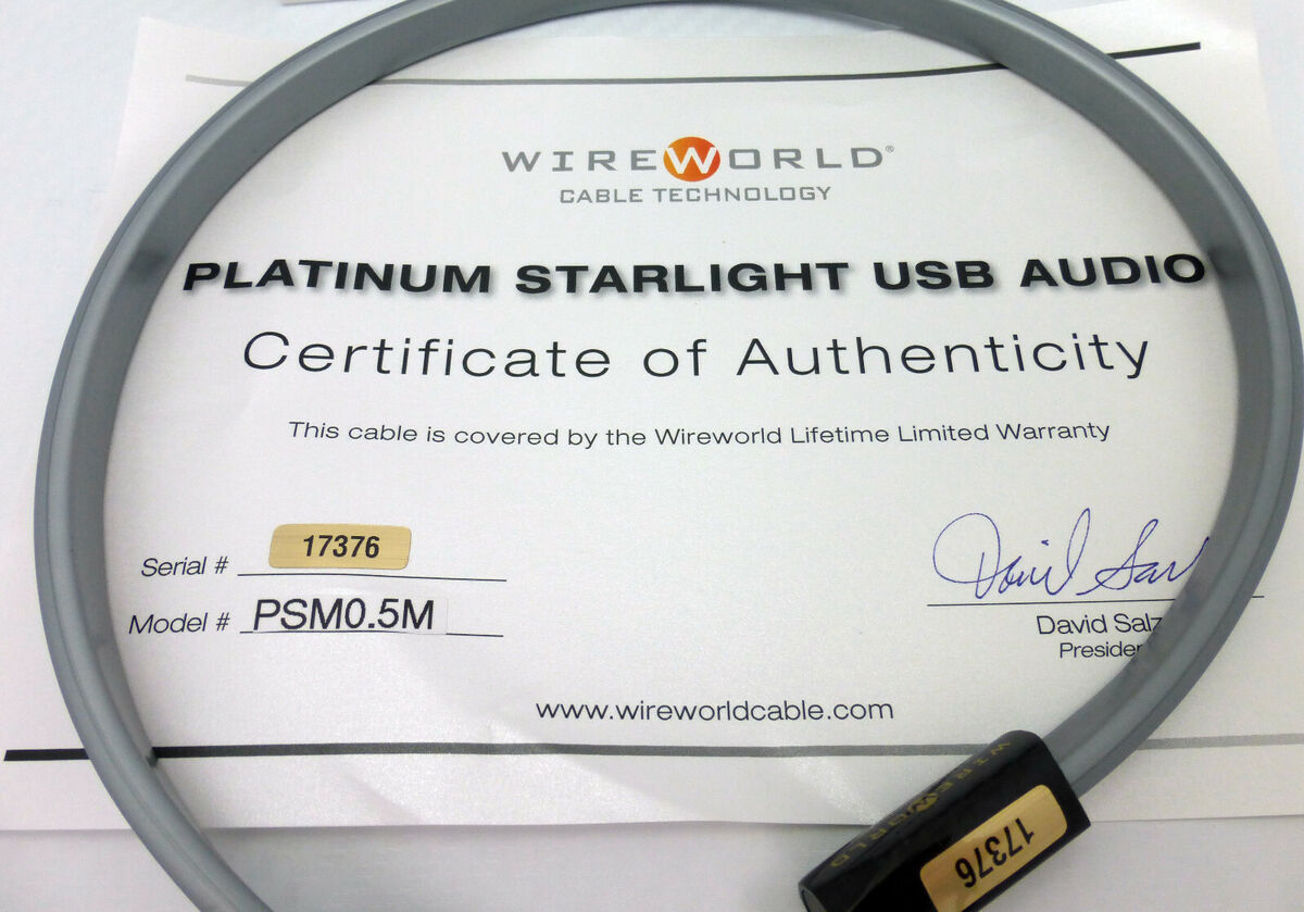 WireWorld Platinum Starlight 7 USB 0.5 meter A to mini-B | eBay WireWorld Platinum Starlight 7 USB 0.5 meter A to mini-B | eBay