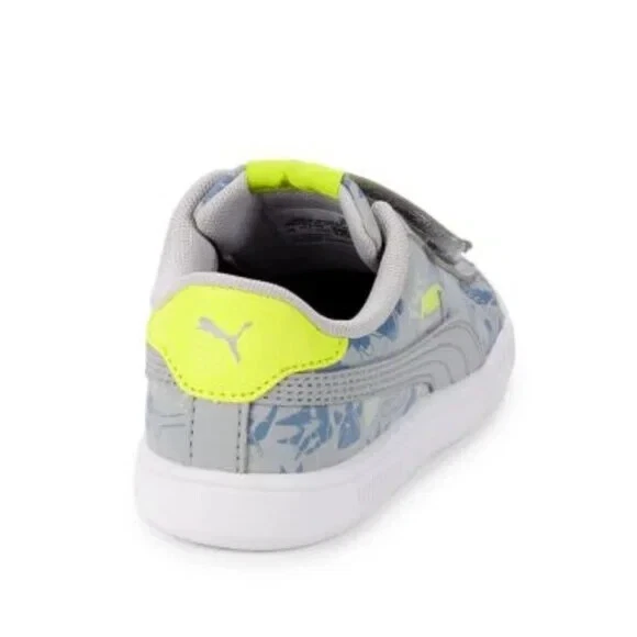 NUEVO Zapatilla deportiva Puma Kid Smash V2 Archaeological Quarry Active ajustable con dos correas Foto 4 de 4