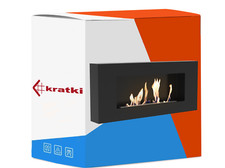 Biokamin  Kratki Delta FLAT TÜV  Biokamin Bio-Ethanol Wandmontierter WANDKAMIN