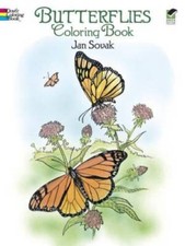 Dover Publications-Butterflies Coloring Book Dover Nature Coloring Book - GOOD