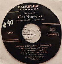 BS7917 CAT STEVENS  BACKSTAGE KARAOKE CDG