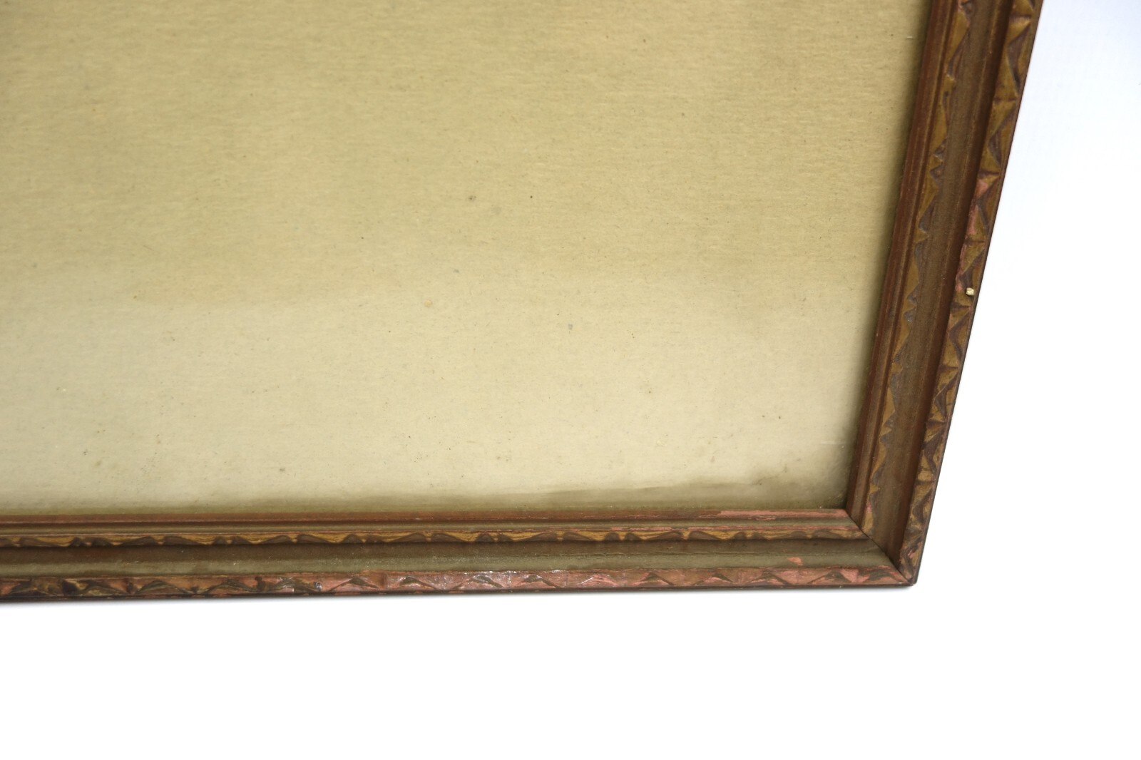 Antique 1920's Art Deco Nouveau Gold Gesso Photo Picture Frame Fits 12