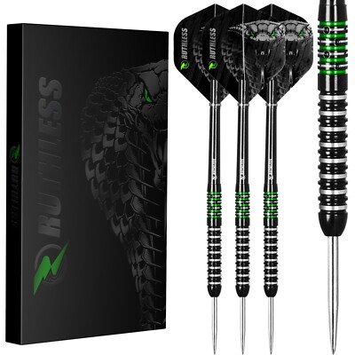 Ruthless | Cobra | Steel Tip Darts Set | 90% Tungsten Barrel | 22g oder 24g