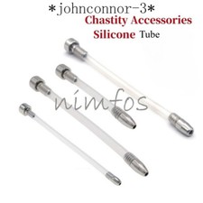 Male Chastity Device Accessories Cage Silicone Tube Short/Long Plug