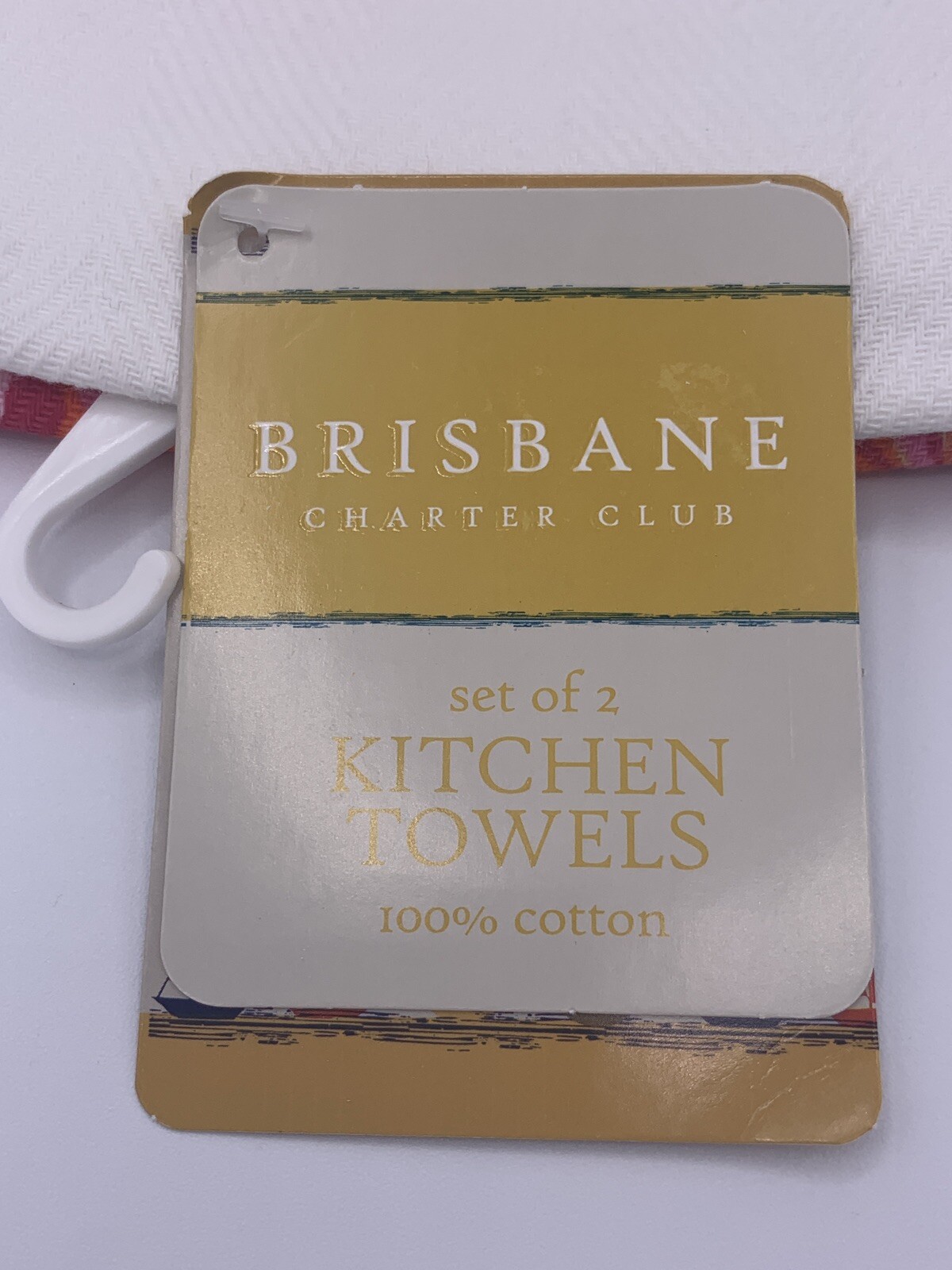 Kitchen Towels Fun Sun Stripe Brisbane Charter Club Hand Dish Towel eBay