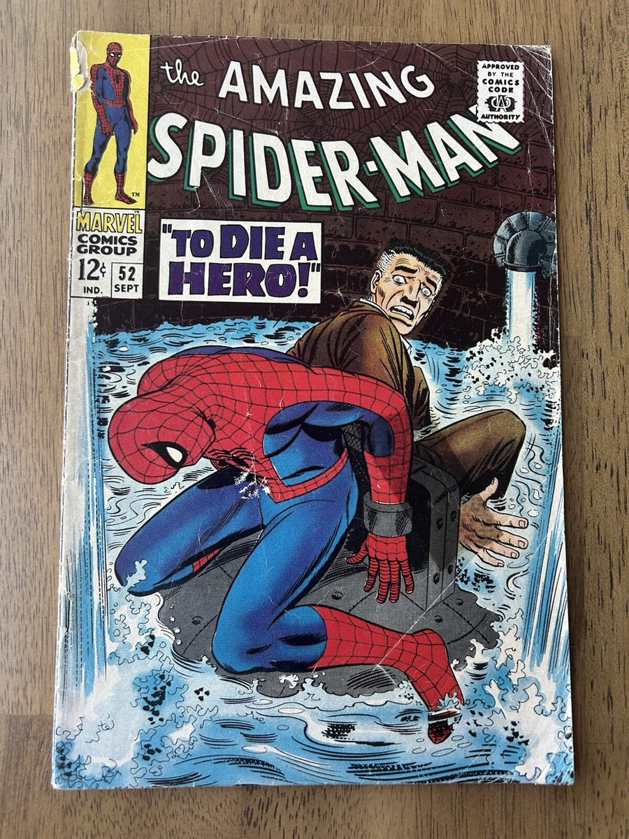 The Amazing Spider Man # 52 To Die A Hero Marvel Fine+ 1967
