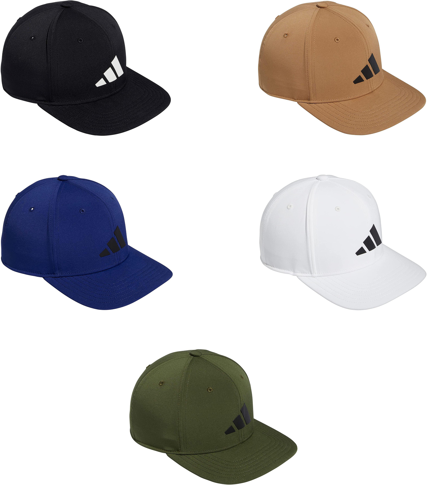 adidas Men's Three Bar Structured Snapback Adjustable Fit Cap | eBay