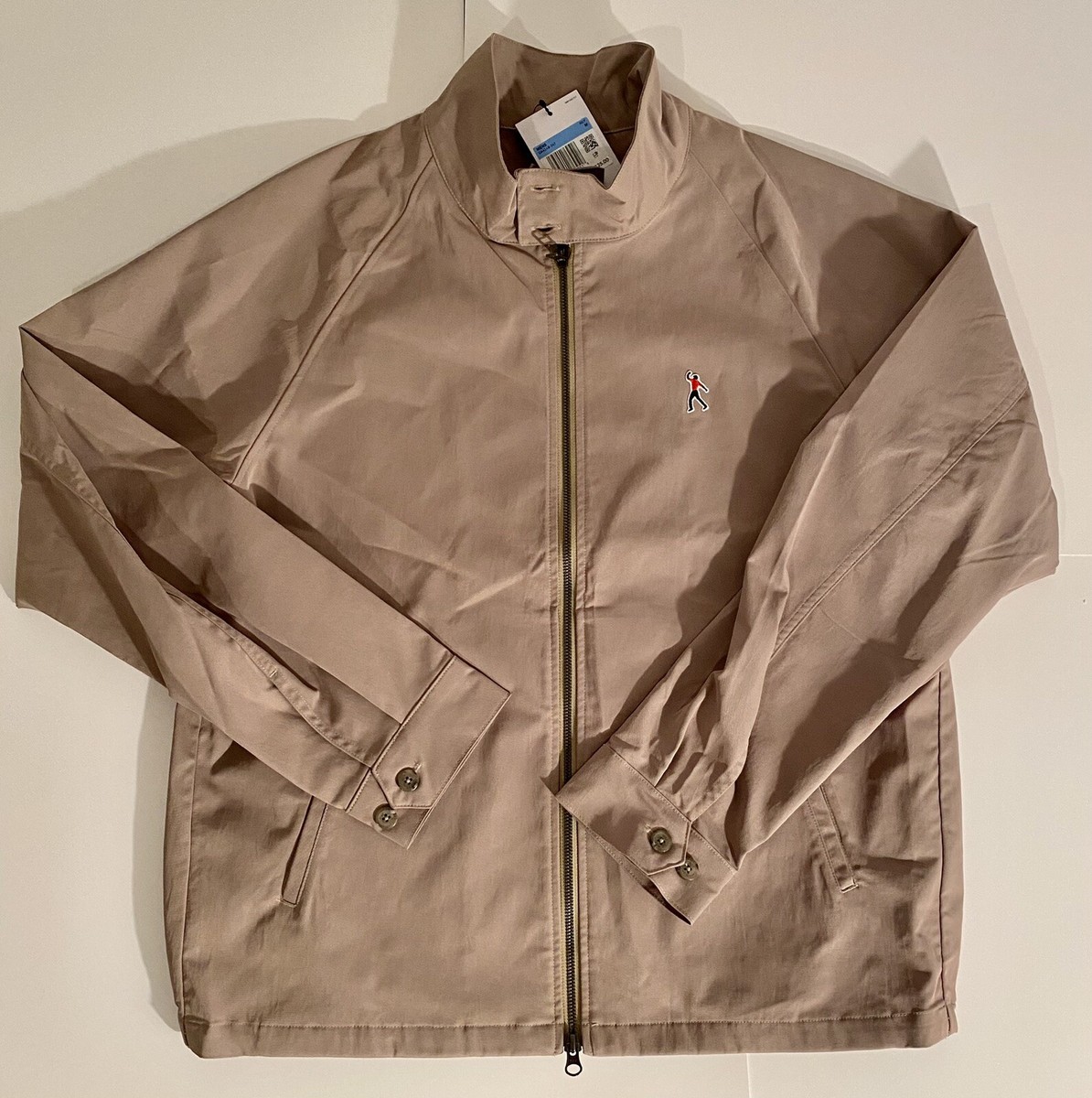 $125 Nike Tiger Woods Repel Golf Jacket Khaki Size Medium Full Zip