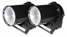 2 x Ibiza 5W White LED Spot Pinspot For Use With Mirror Ball Mirrorball