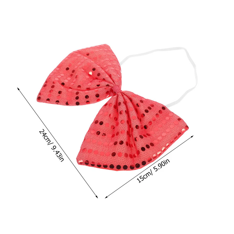 Novelty Bow Ties Glitter Oversized for Men Sequin Costume Accessory - image 4 of 4