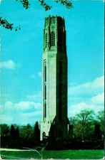 Belle Isle MI Nancy Brown Peace Tower Postcard Used (29518)