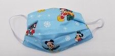 2 X Disney Mickey Minnie Adult Christmas Fabric Face Masks 100 Cotton Resuable