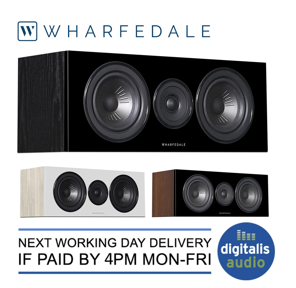 Wharfedale Diamond 12.c Centre Speaker Black, Light Oak or Wharfedale Diamond 12.c Centre Speaker Black, Light Oak or