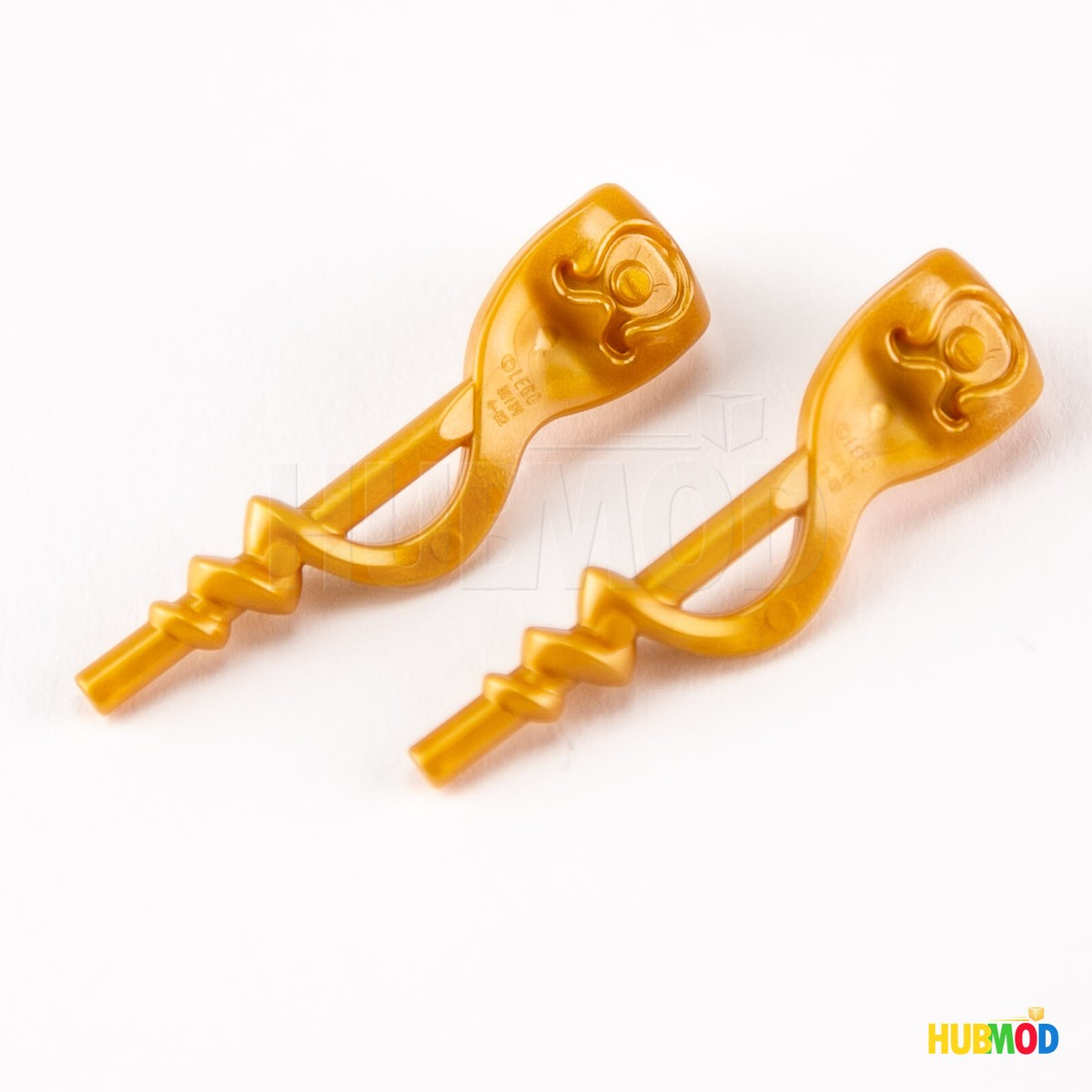 【一点もの】PESTRiCAフィギュア　ゴールドバージョン Lot of 2 LEGO Ninjago Pearl Gold Serpent Snake Staff
