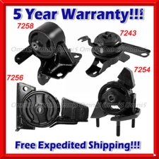 K189 Fits 1998-02 Toyota Corolla 1.8L 3 Speed AUTO Motor & Transmission Mount 4x