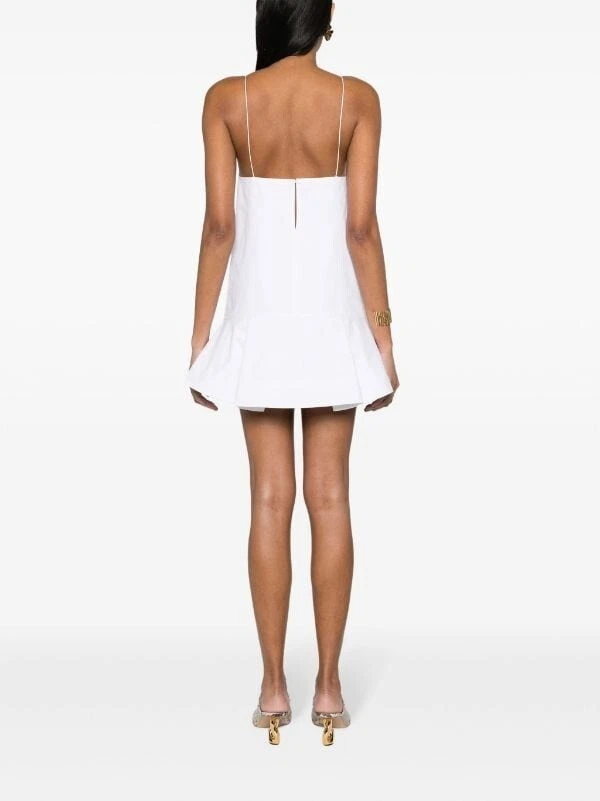 OFF WHITE Mini abito KHAITE Archie off bianco cotone taglia 4