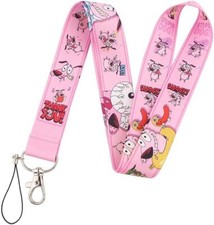 Courage the Cowardly Dog Cartoon Animated TV Show 17.7" Neck Lanyard Keychain