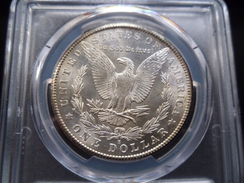 1902-S MS63 Morgan Silver Dollar PCGS Certified - Gold Shield Holder - Picture 7 of 8