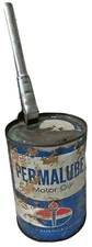 Standard Oil Permalube 10W30 Can & Huffman MFG Nozzle 1010 Vintage