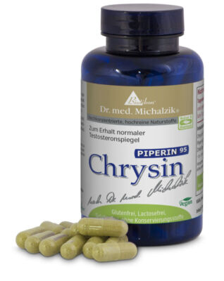 Chrysin Piperin nach Dr. med. Michalzik- 500mg Chrysin je Kapsel - von BIOTIKON 