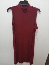 Womens Time And Tru Size Large 12-14 Sleeveless Ribbed Dress NWT