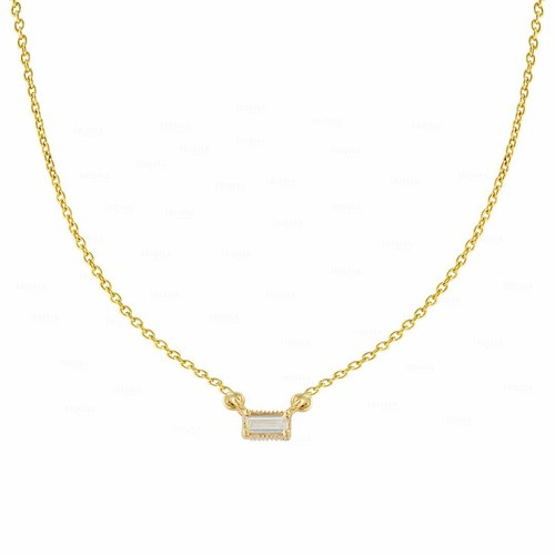 GENUINE DIAMOND SOLITAIRE BAGUETTE 