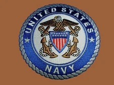 U.S.MILITARY NAVY EMBROIDERED PATCH UNITED STATES NAVY 4" X 4"