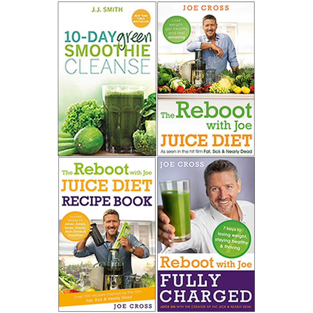 10-Day Green Smoothie Cleanse,Reboot with Joe Juice Diet 4 Books Collection Set